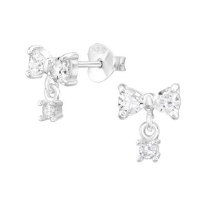 Sterling Silver Dangling Bow Earrings - More Than Just a Gift | Narborough Hall