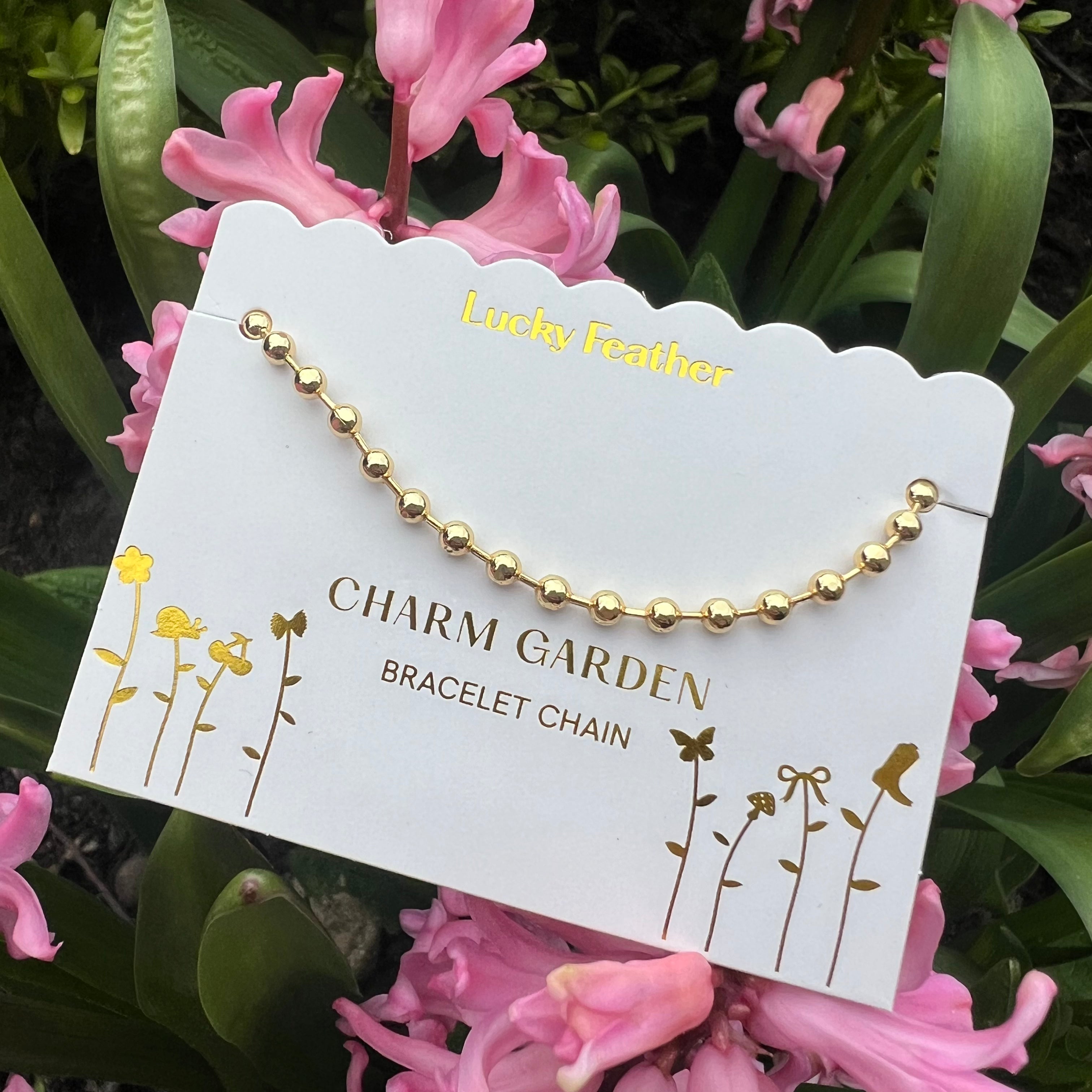 Lucky Feather - Charm Garden - Bracelet Chain - Gold