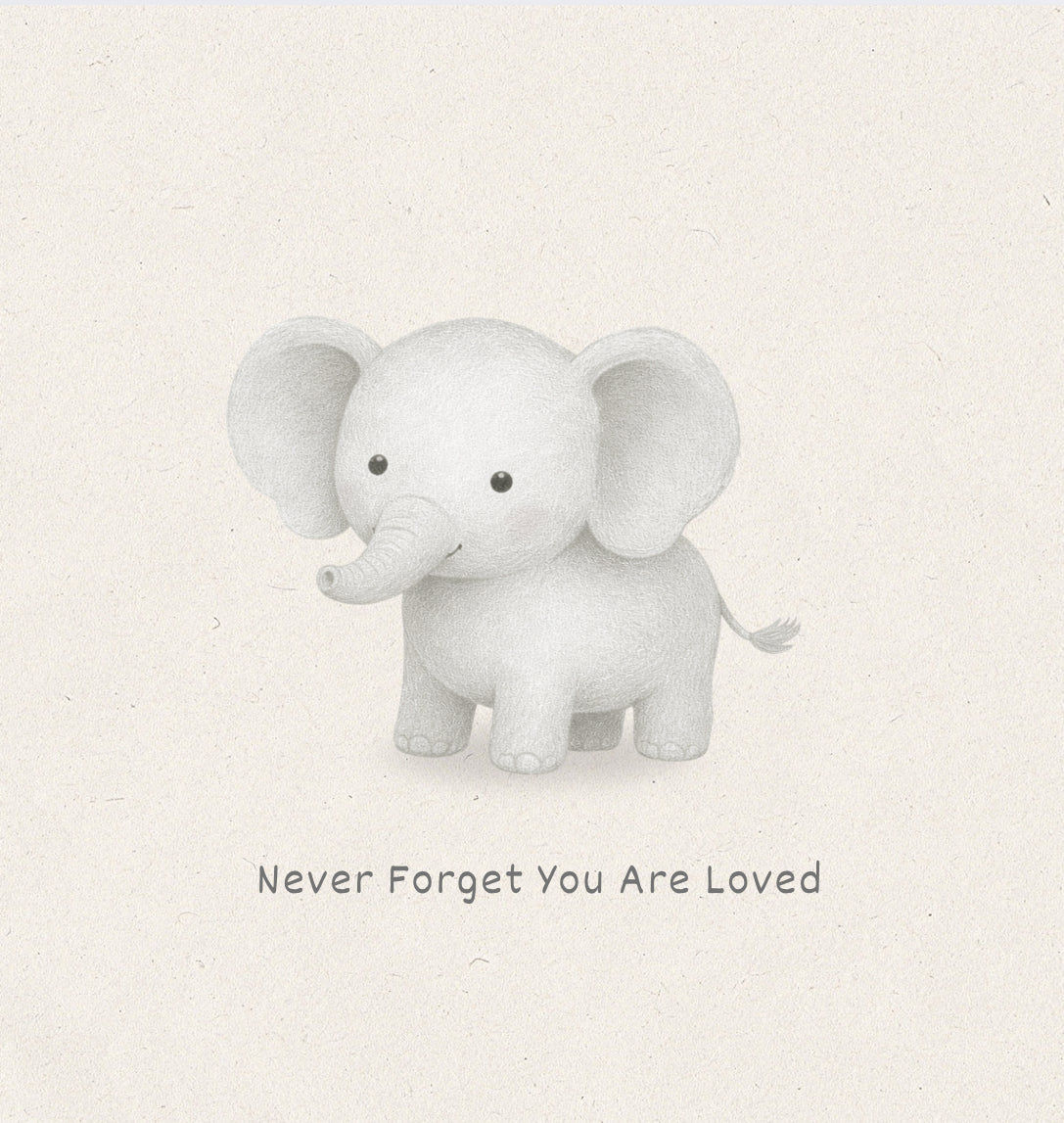 Petimo Pencil Pals - Never Forget You are Loved Elephant Card - More Than Just a Gift | Narborough Hall