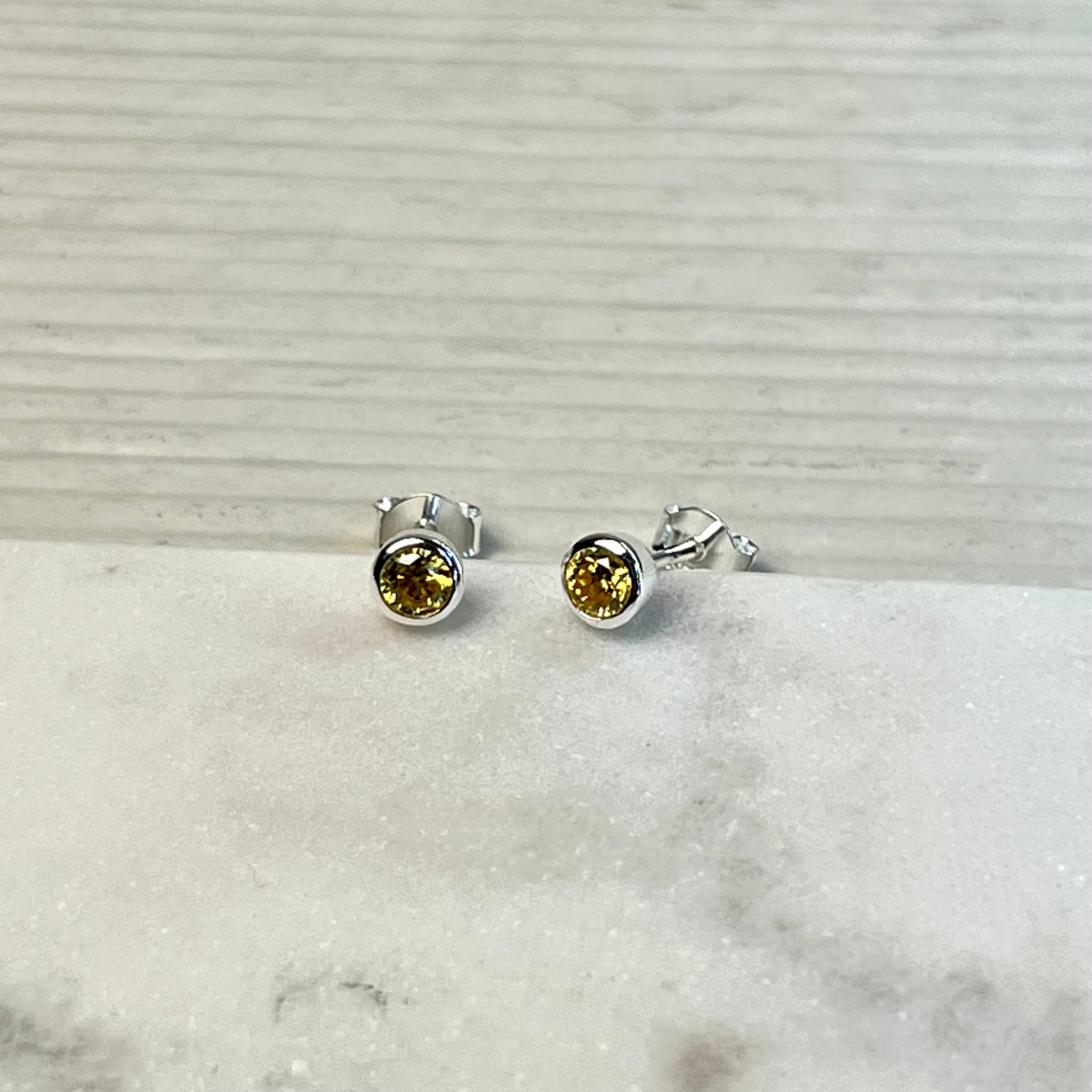 Iris & Miel Rose Pink Stud Earrings