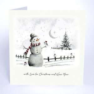 Five Dollar Shake Merry Christmas and a Happy New Year (Snowman) Christmas Card