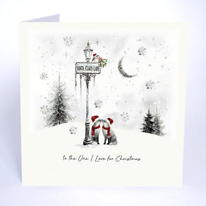 Five Dollar Shake To The One I Love For Christmas (Foxes) Christmas Card