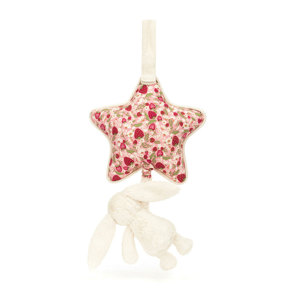 Jellycat Blossom Cream Bunny Berry Musical Pull