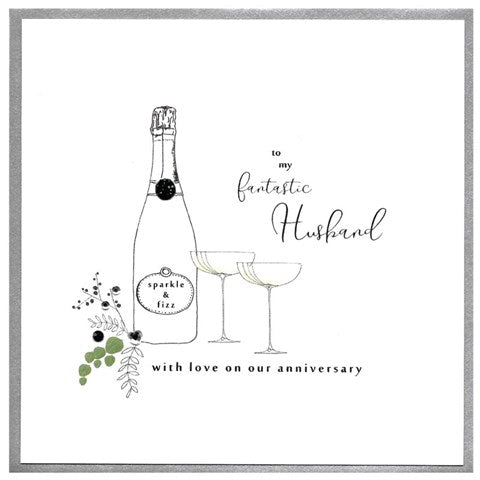 Piccadilly Fantastic Husband Anniversary Card
