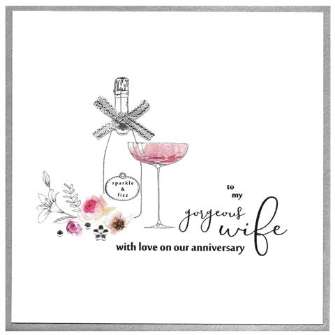 Piccadilly Gorgeous Wife Anniversary Card