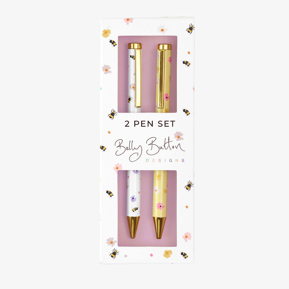 Belly Button Busy Bees 2 Pen Set