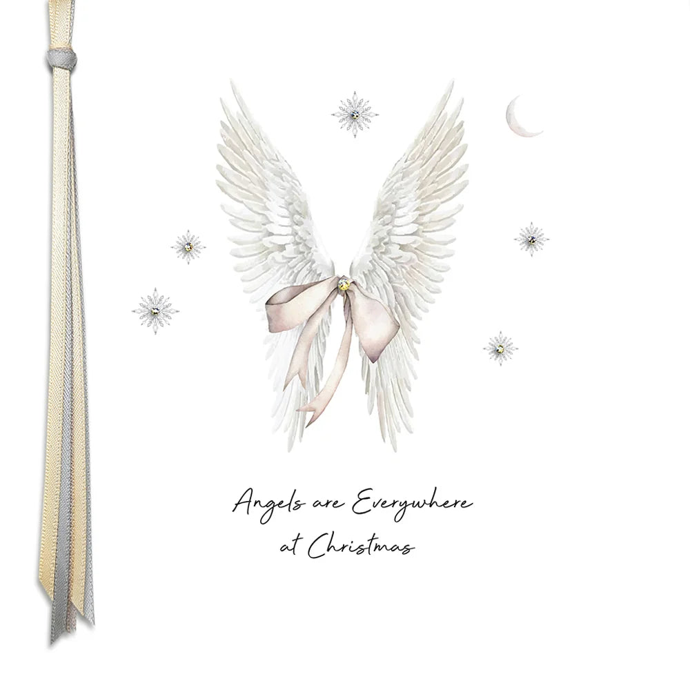 Five Dollar Shake Angels Are Everywhere Christmas Card