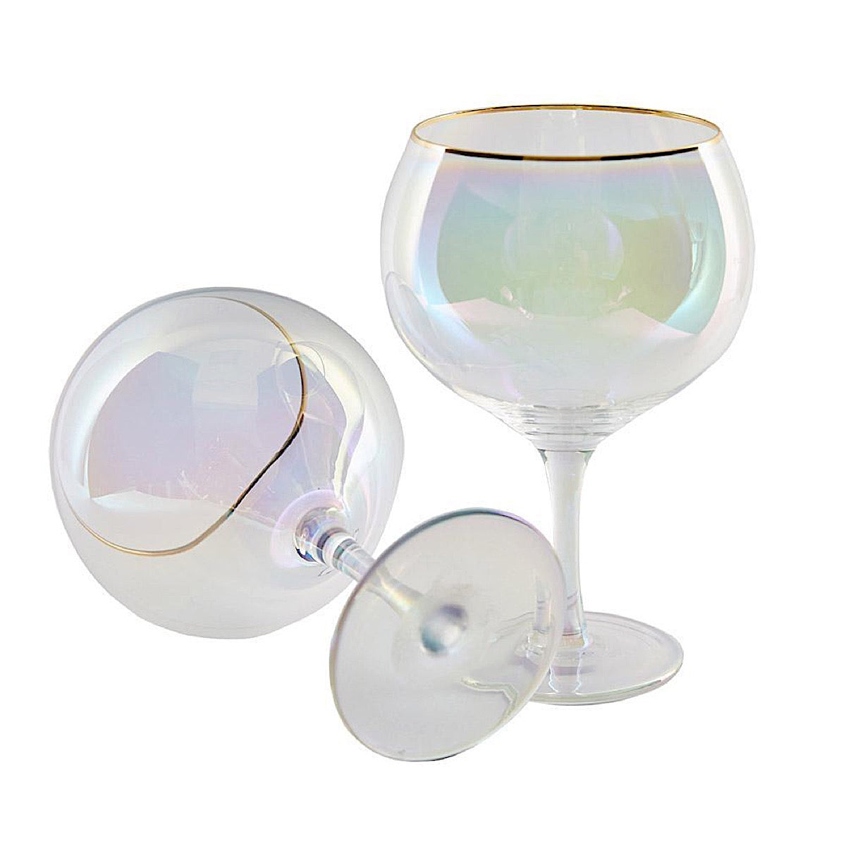 Root 7 Iridescent Gin Balloon Glasses Set of 2