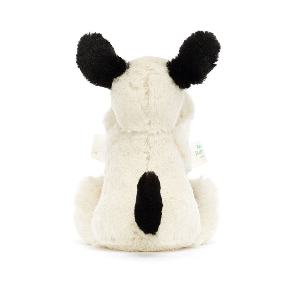 Jellycat Bashful Black & White Puppy Soother