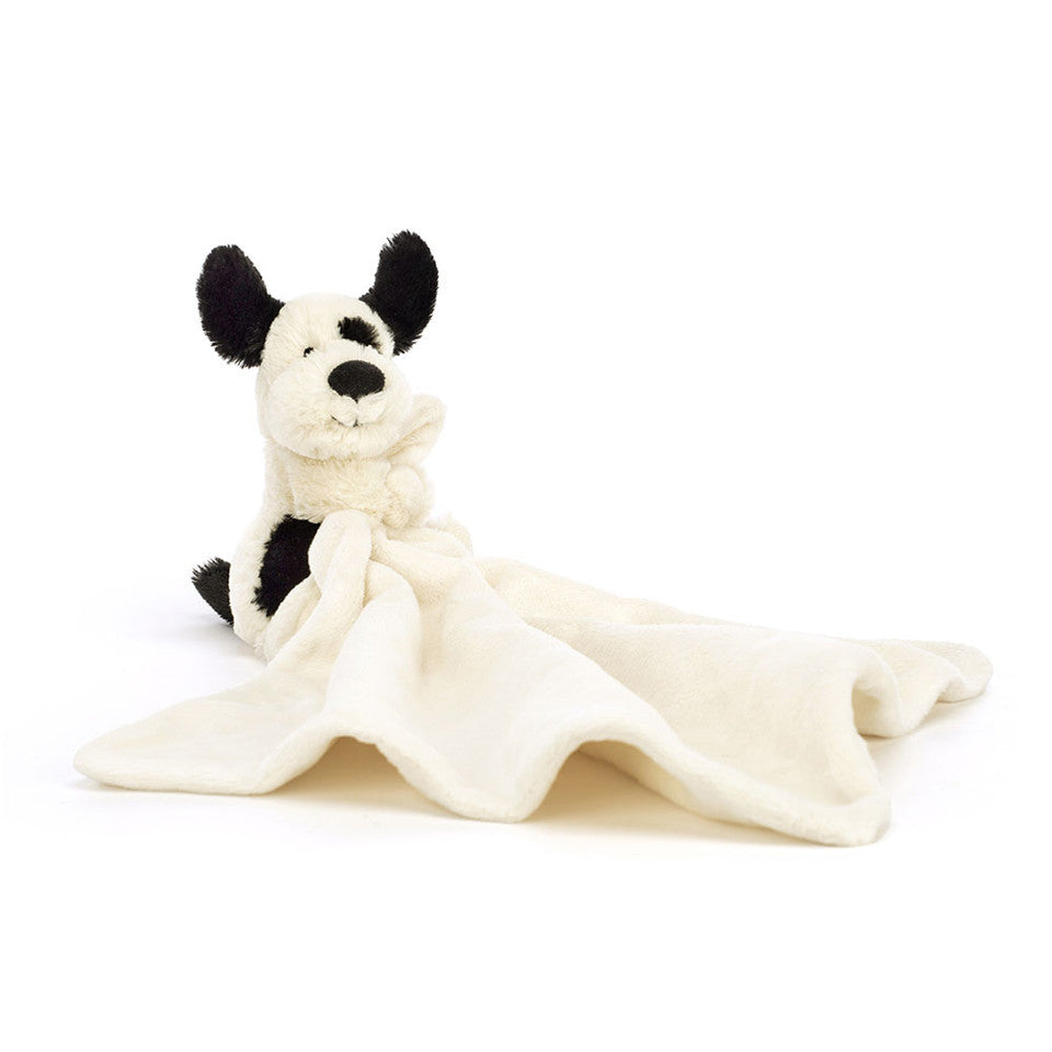 Jellycat Bashful Black & White Puppy Soother