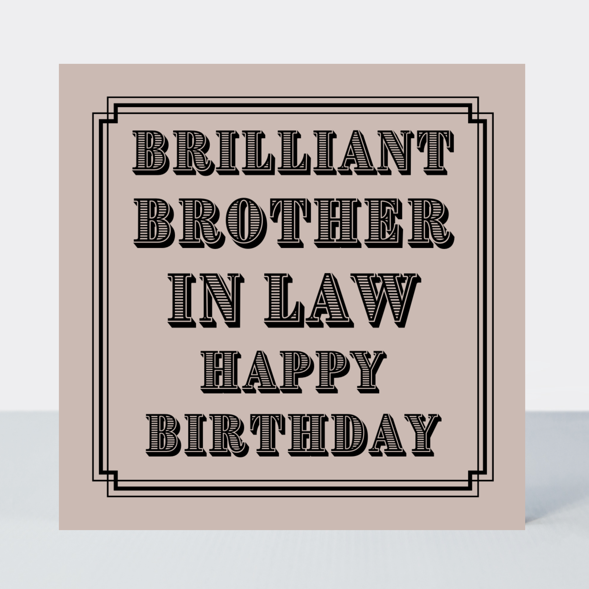 Vintage Icon Brother In Law Birthday Card