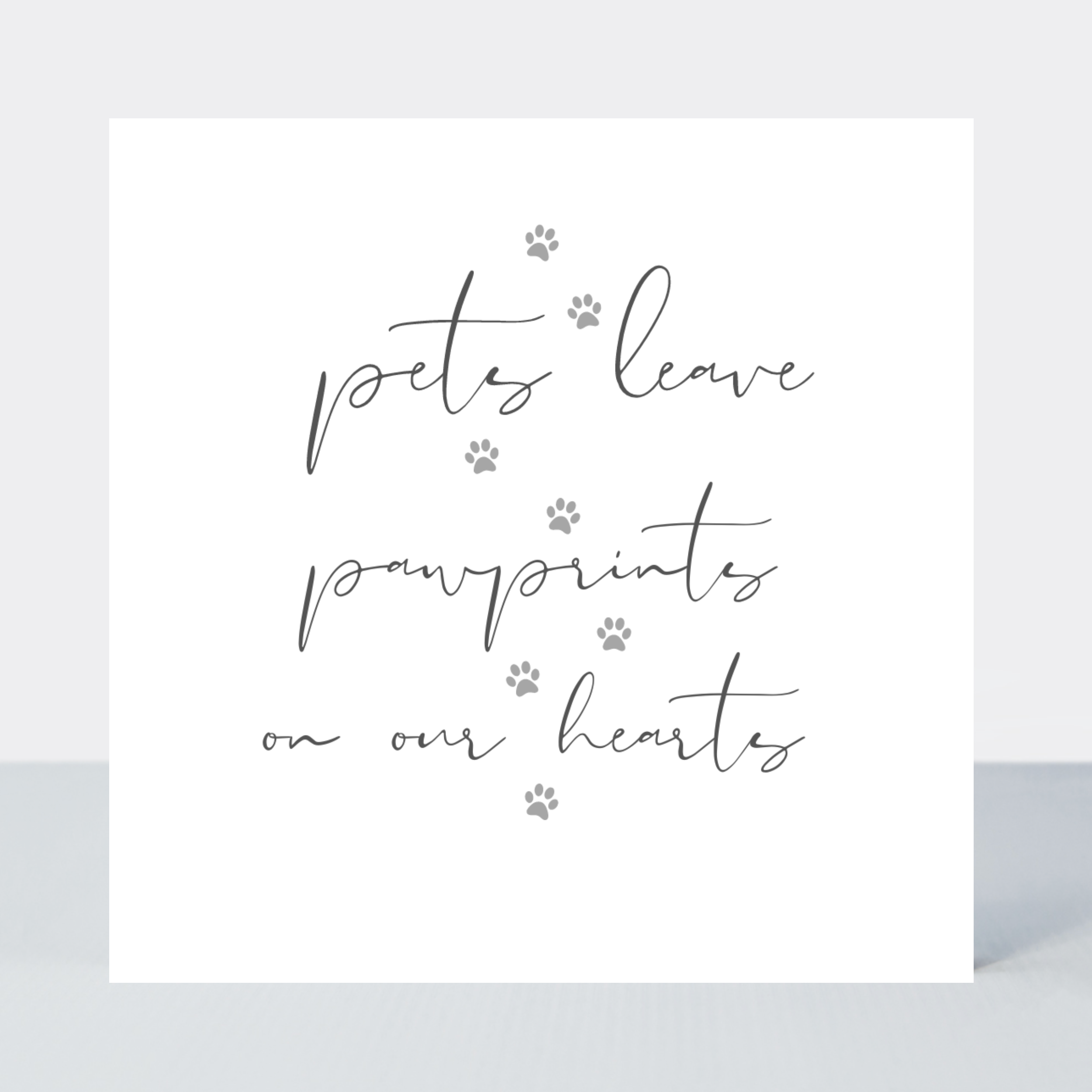 Something Simple Pets Leave Paw Prints Card