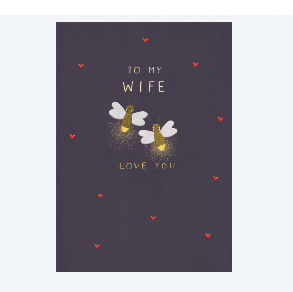 Moments Wife Bee Birthday Card
