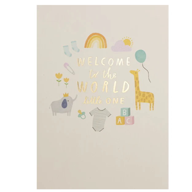 First Chapter Welcome To The World Card