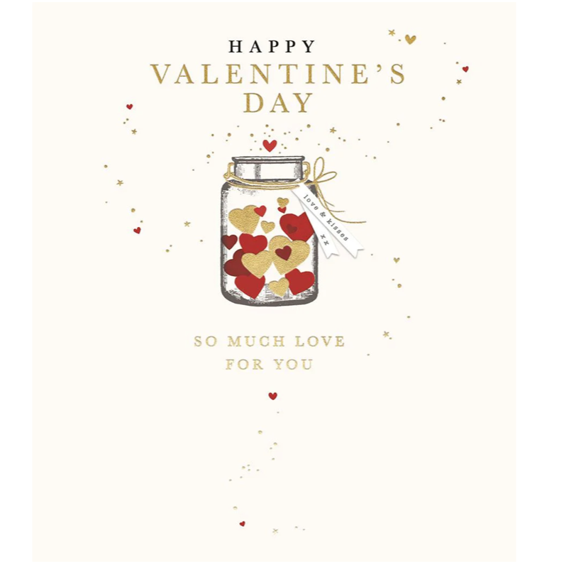 Reflections Jar Of Hearts Valentine's Card - More Than Just a Gift | Narborough Hall
