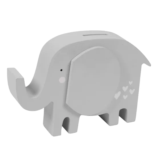 Petit Cheri Wooden Money Box - Elephant