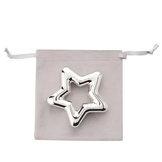 Bambino Silver Plated Star Rattle