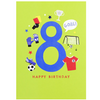 First Chapter Football Age 8 Birthday Card