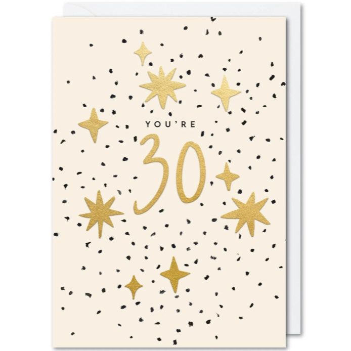 Moonlight 30th Birthday Card