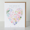 Belly Button Meadow Happy Wedding Day Card