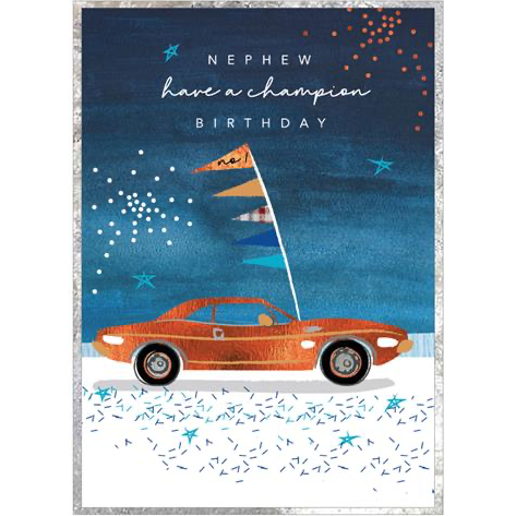 Cobalt Nephew Birthday Card