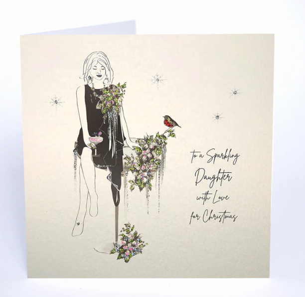 Five Dollar Shake To a Sparkling Daughter Christmas Card