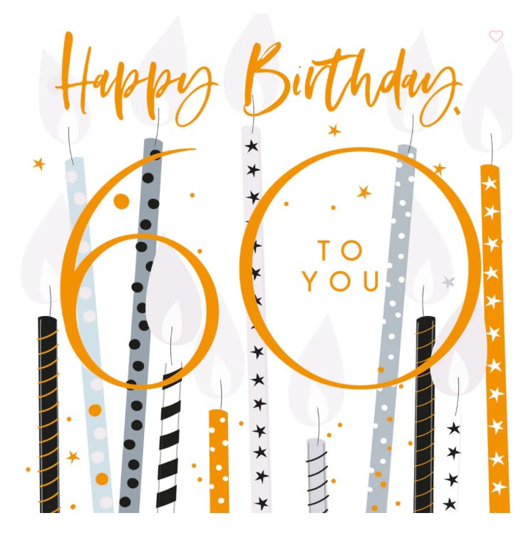 Belly Button Elle 60th Birthday Card