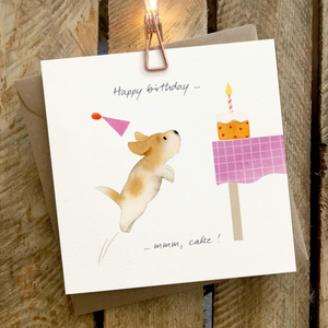 Ginger Betty 'mmm cake' Happy Birthday Card - More Than Just a Gift | Narborough Hall