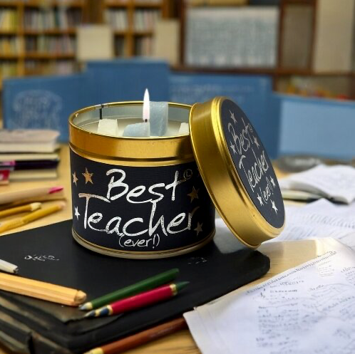 Lily-Flame Best Teacher Candle Tin