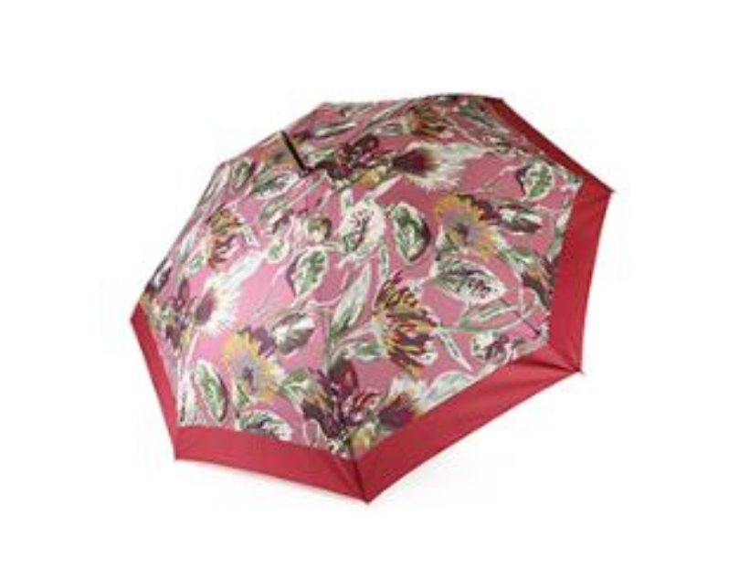 POM Salmon & Burgundy Botanical Umbrella