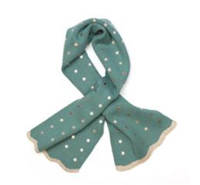 POM SeaFoam Fine Knit Pull Through Scarf