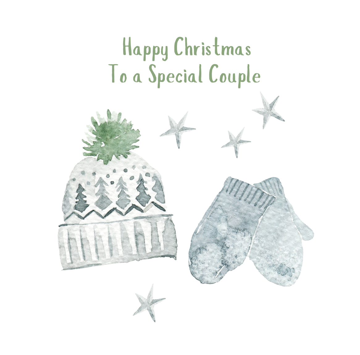 Winterland Special Couple Woolies Christmas Card