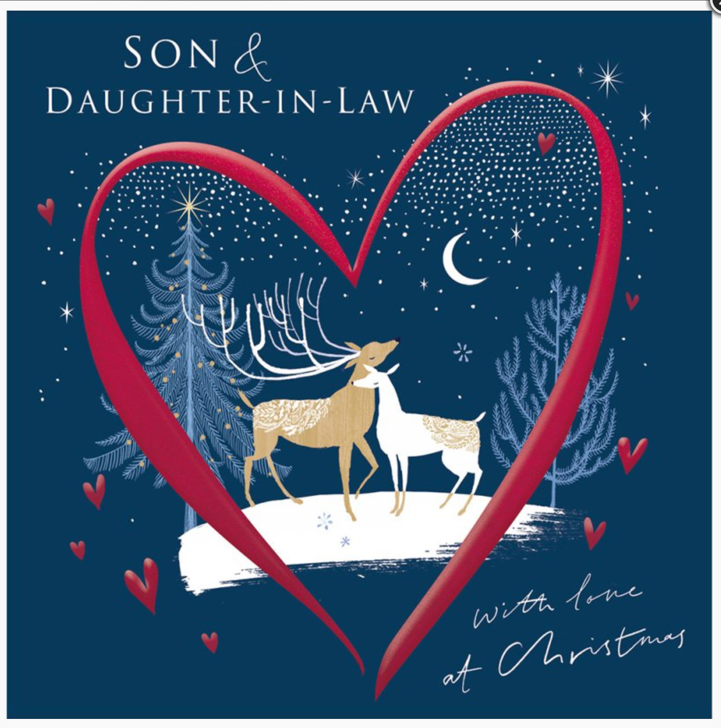 Equinox Son & Daughter In Law Christmas Card
