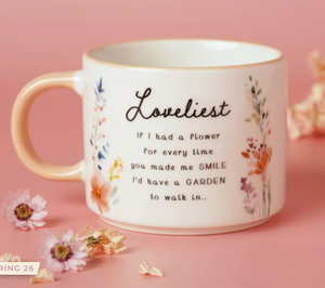 The cottage garden peach mug - loveliest - More Than Just a Gift | Narborough Hall