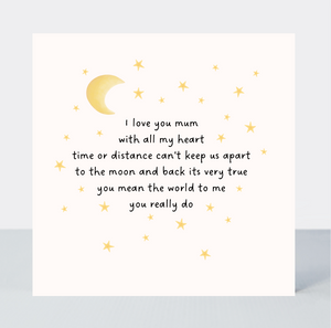 Woodland Wishes Love You to the Moon Mum Card - More Than Just a Gift | Narborough Hall