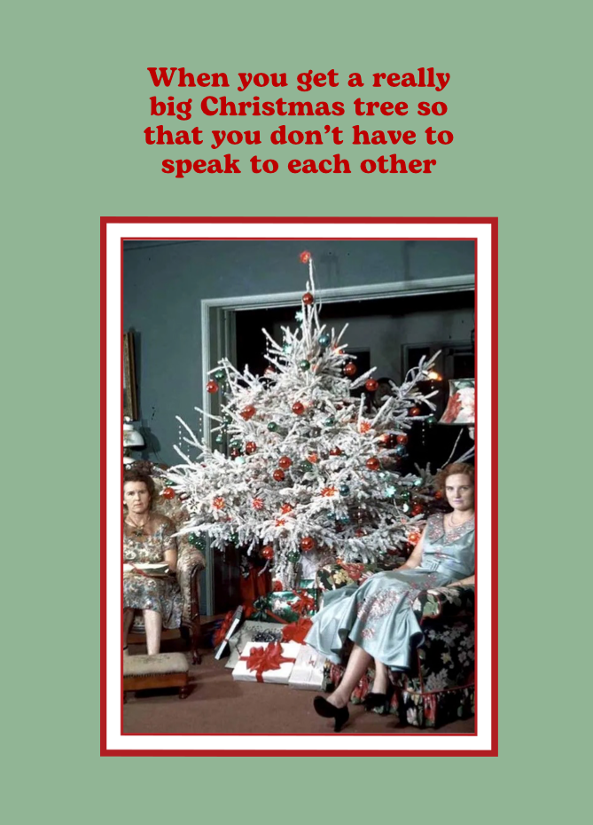 Christmas Chutney Big Christmas Tree Christmas Card