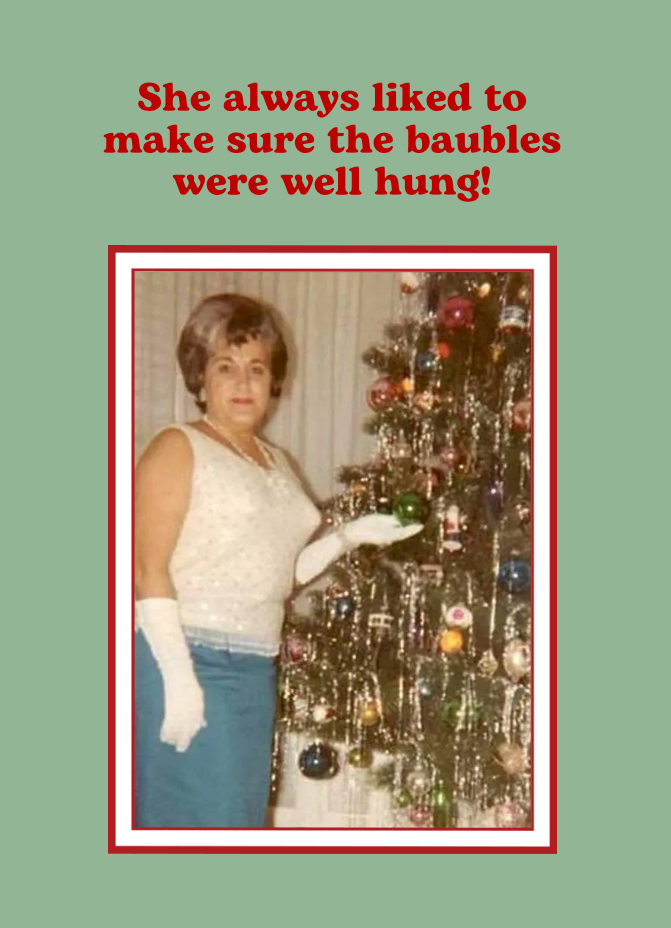 Christmas Chutney Well Hung Christmas Card