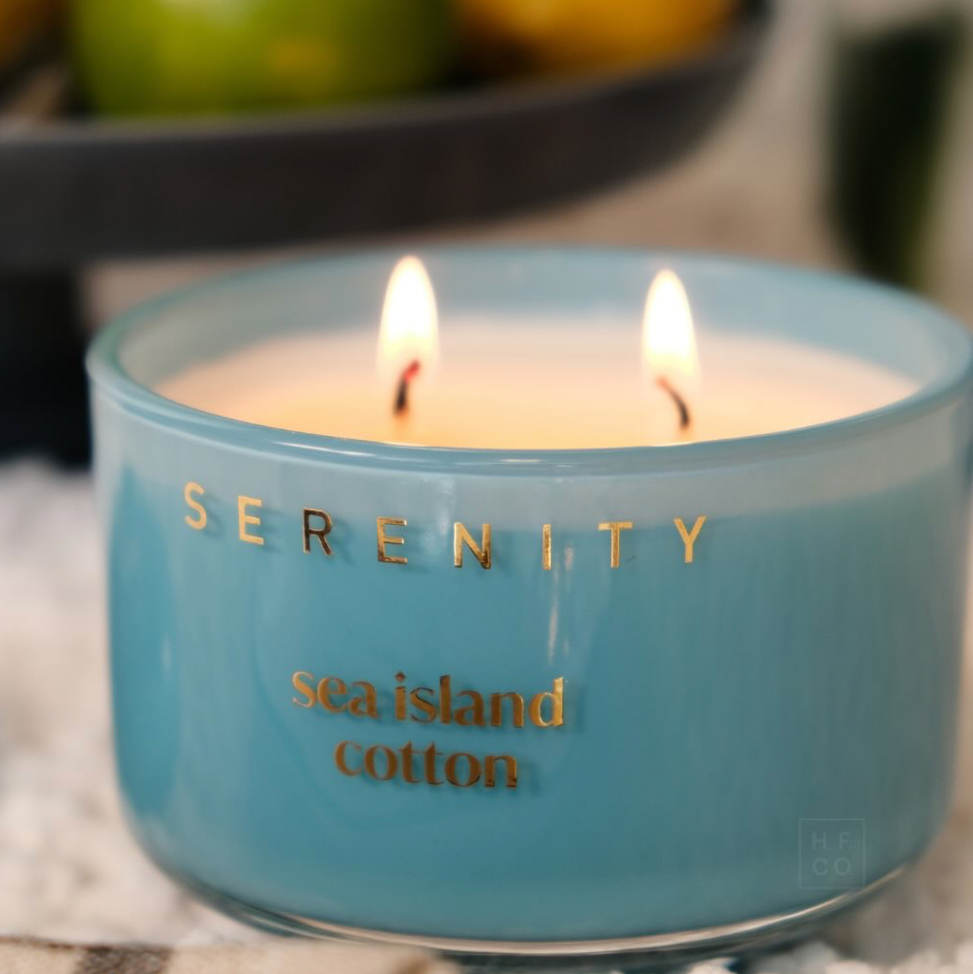 Serenity Vivid Candle - Sea Island Cotton - More Than Just a Gift | Narborough Hall