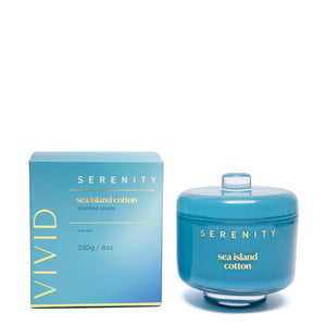 Serenity Vivid Candle - Sea Island Cotton - More Than Just a Gift | Narborough Hall
