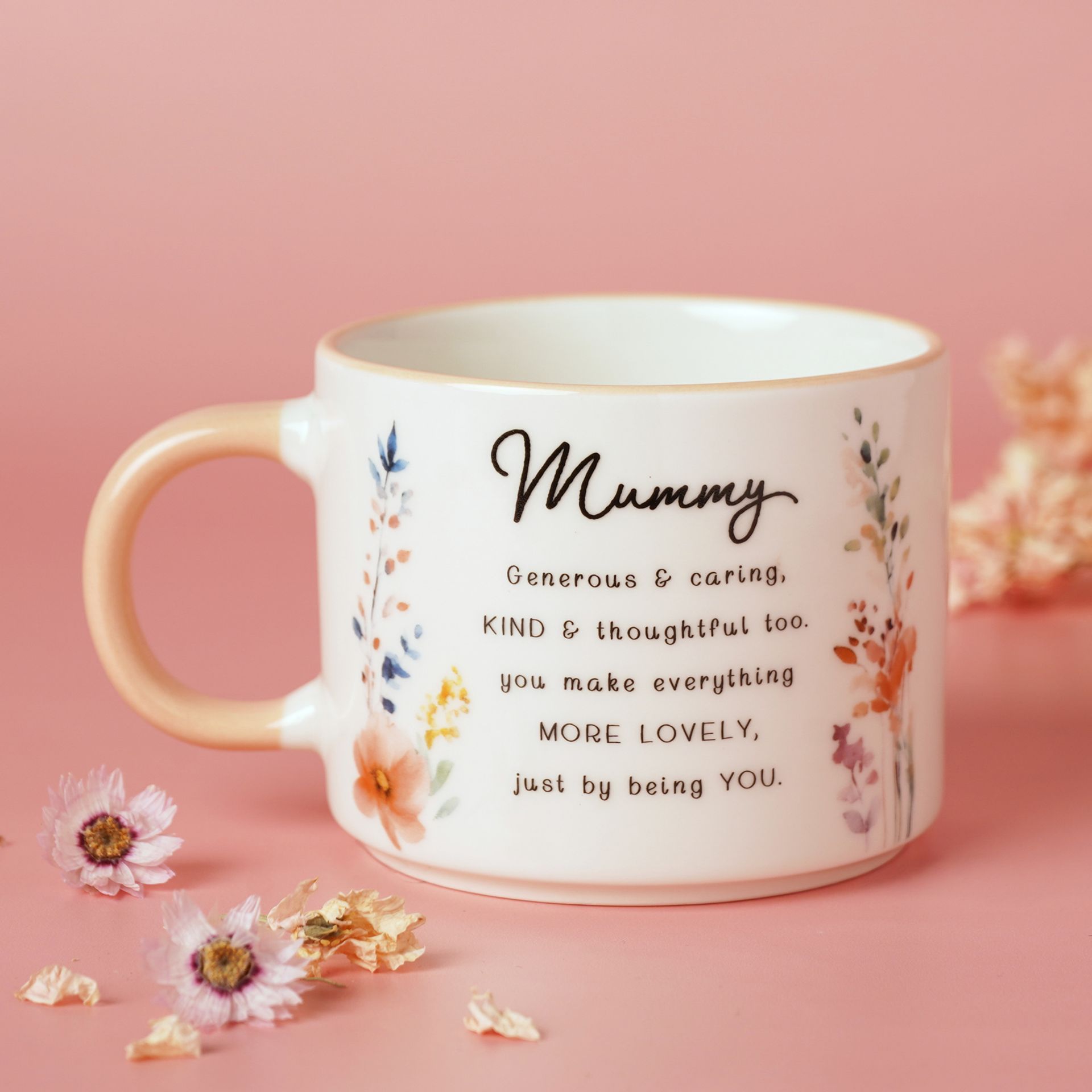 the cottage garden peach mug - mummy - More Than Just a Gift | Narborough Hall