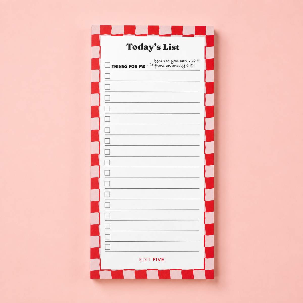 Today's List Long Notepad