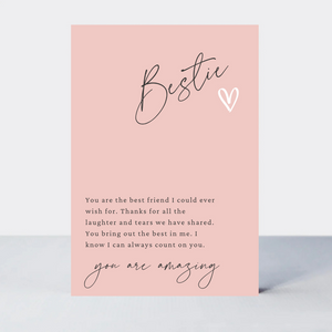 Little Notes Bestie Card - More Than Just a Gift | Narborough Hall