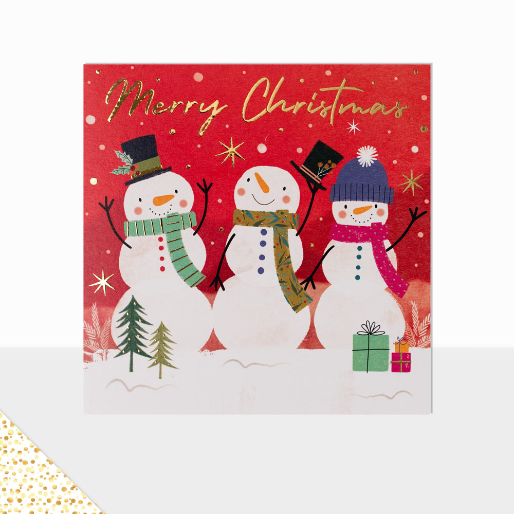 Wonderland Merry Christmas Snowmen Card