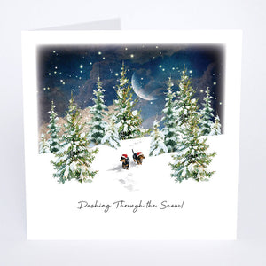 Five Dollar Shake Dashing Through The Snow! Christmas Card