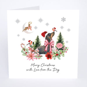 Five Dollar Shake Merry Christmas With Love From The Dog Christmas Card