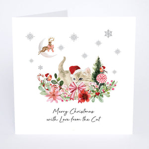 Five Dollar Shake Merry Christmas With Love From The Cat Christmas Card