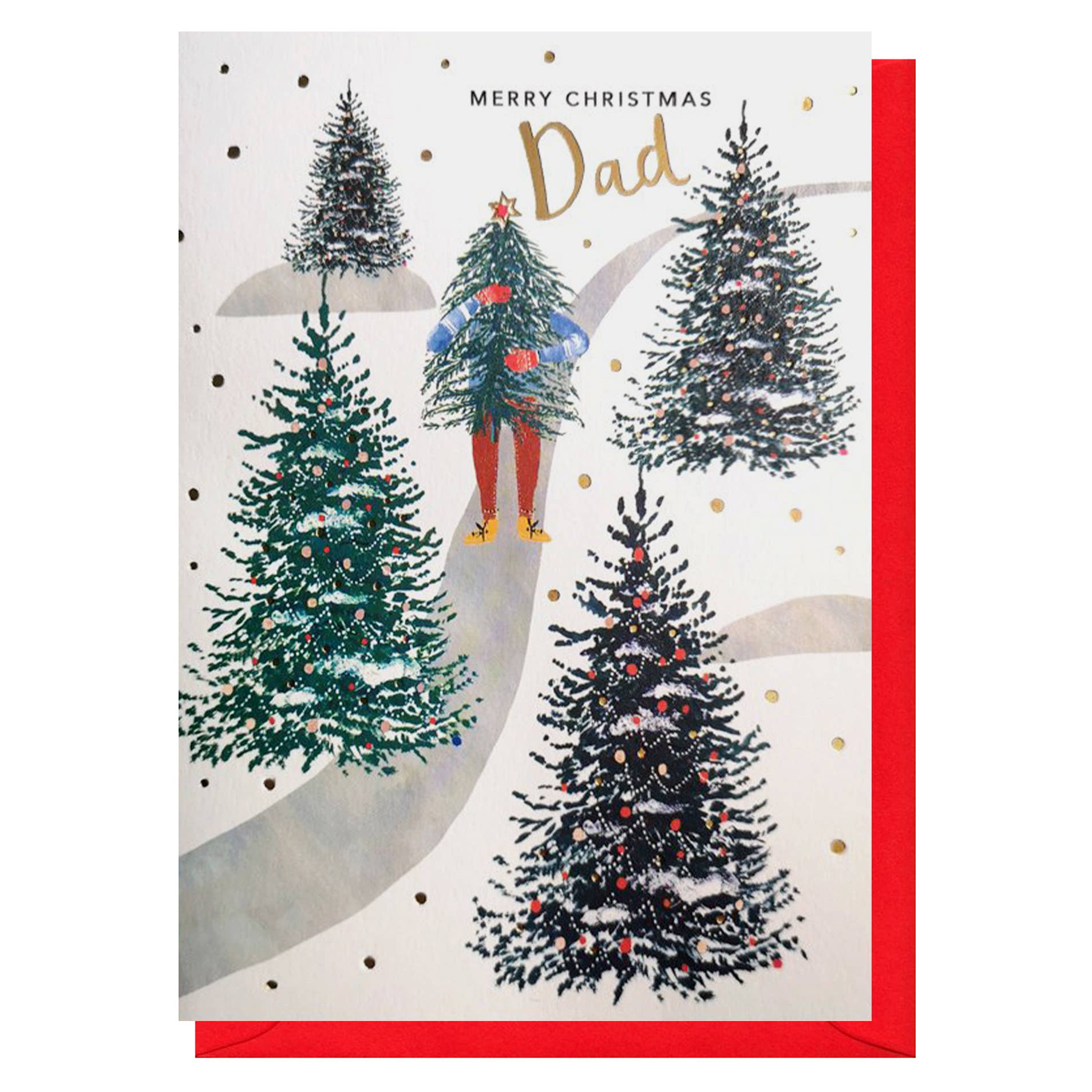 Louise Tiler - Dad Christmas Tree Card