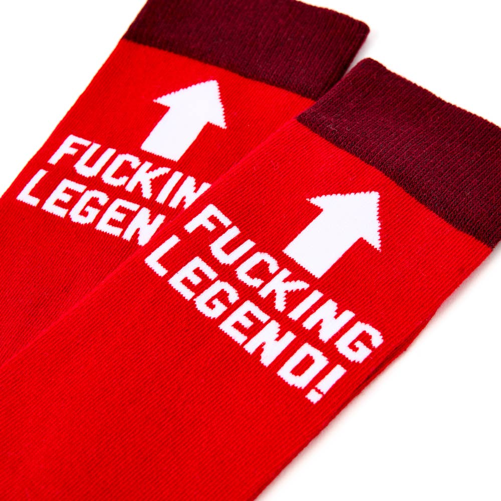 Urban Eccentric - Unisex Fucking Legend Socks: 6 - 11