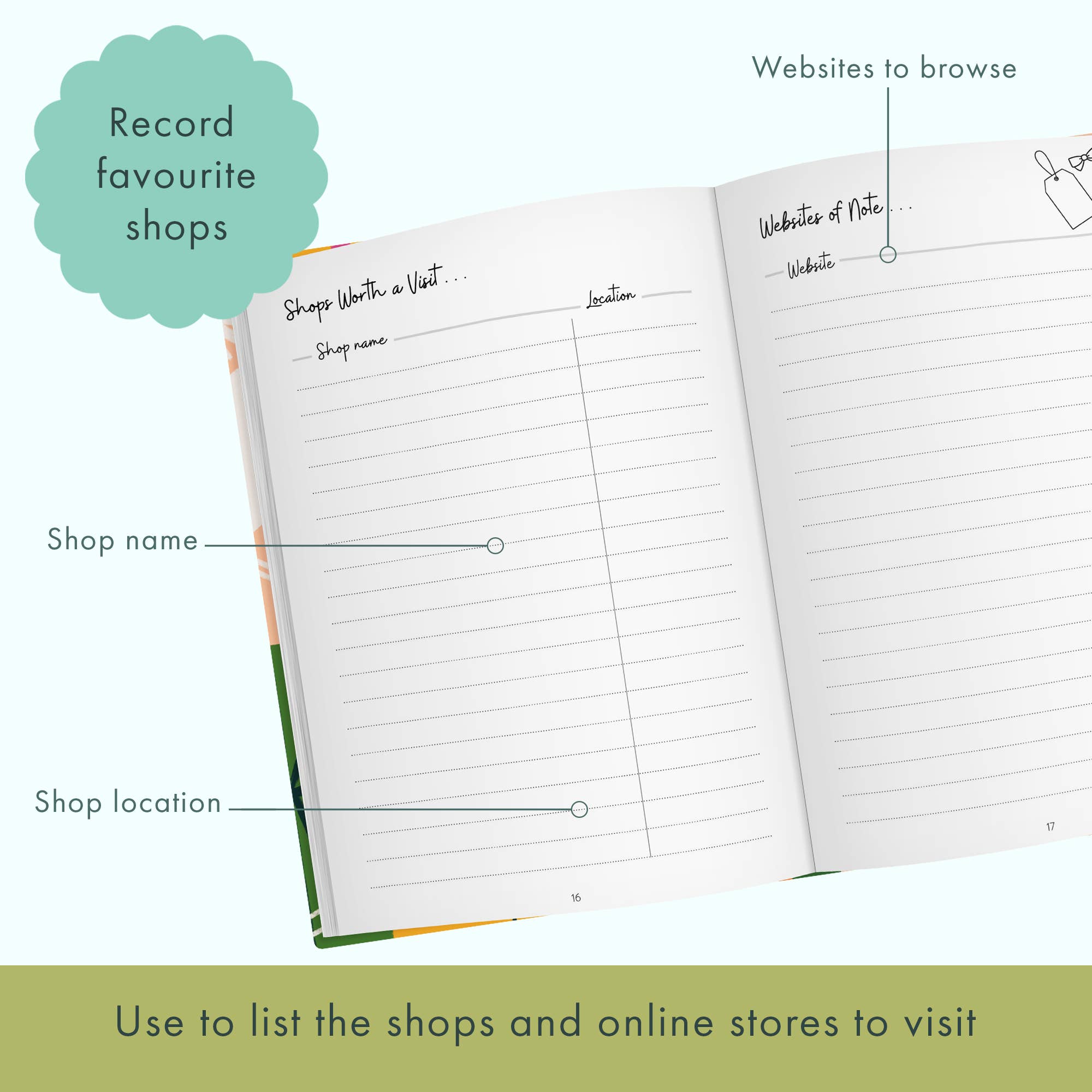 FROM YOU TO ME Meaningful Gifts - The Present Planner - A journal for those who love gifting