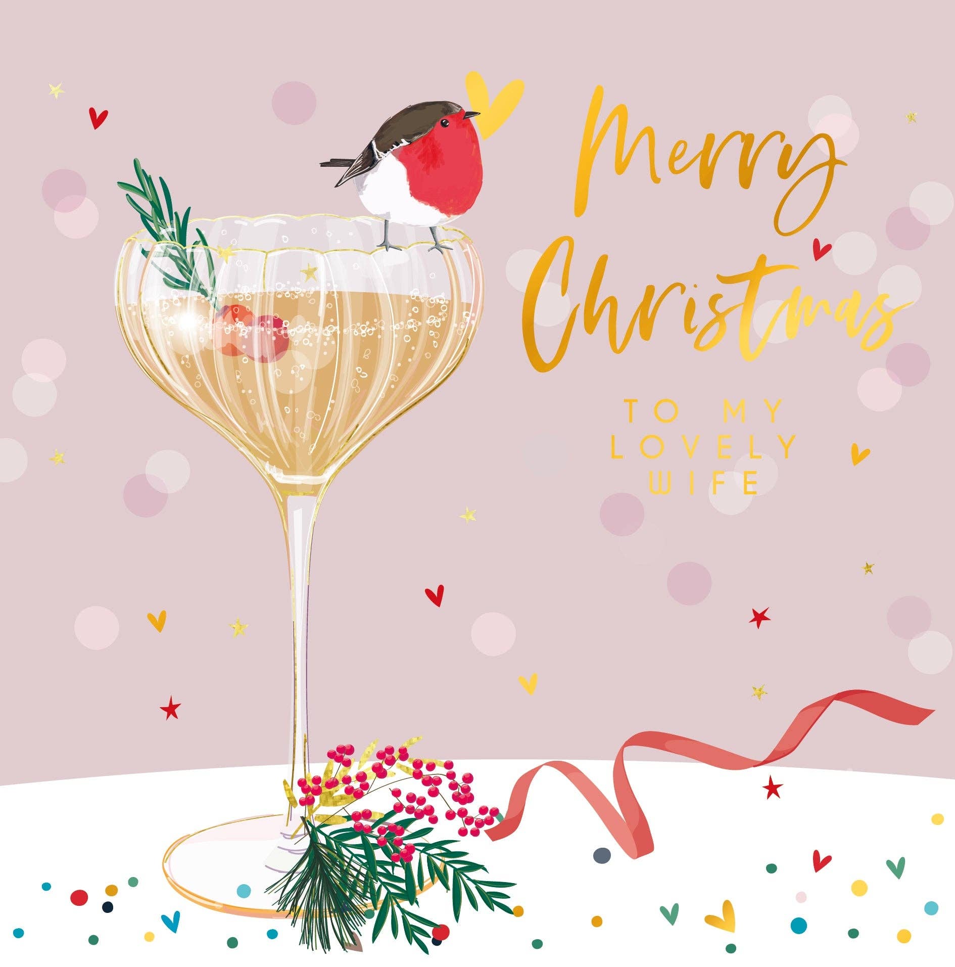 Belly Button Designs - Wife Christmas Card